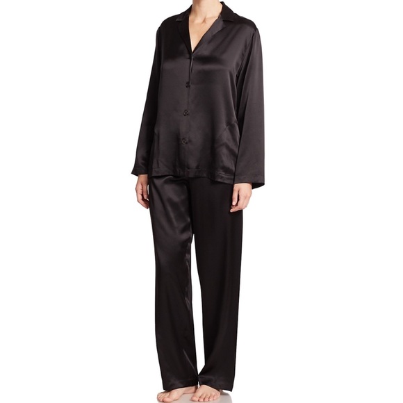 Vintage Black Satin Lounge Set, Size m/l - Picture 3 of 7